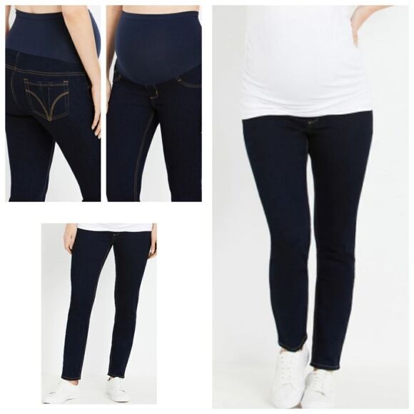 Indigo Blue Denim - Indigeo Blue Secret Fit Belly Super Stretch Skinny Maternity Jeans